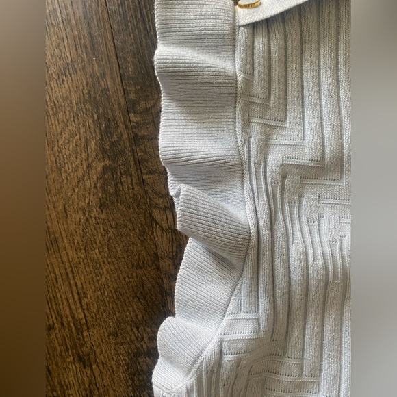 White Ribbed Knit Top - Picture 3 of 7